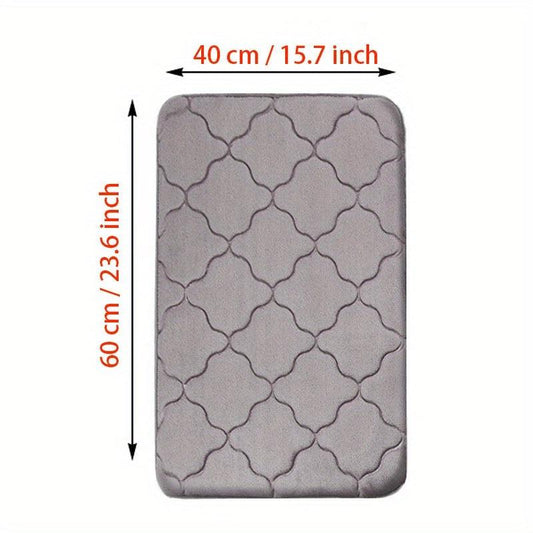Soft Memory Foam Bath Rug Non-Slip Absorbent Mat