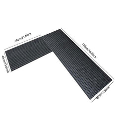 2 Pcs Non Slip Striped Kitchen Floor Mat Absorbent Bathroom Mat 40x60 Inches