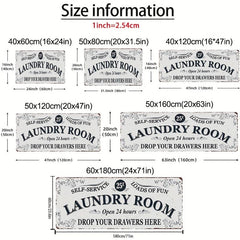 Laundry Room Kitchen Rug Non-slip Carpet Mat