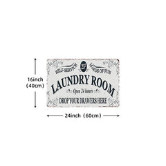 Laundry Room Kitchen Rug Non-slip Carpet Mat