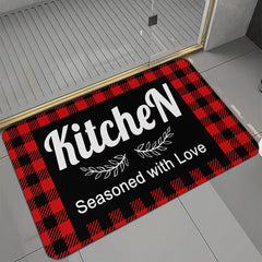 Soft Kitchen Rug Set Non Slip Absorbent Machine Washable Carpet