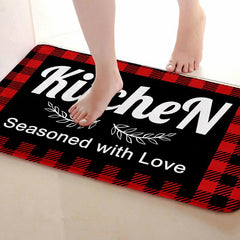 Soft Kitchen Rug Set Non Slip Absorbent Machine Washable Carpet