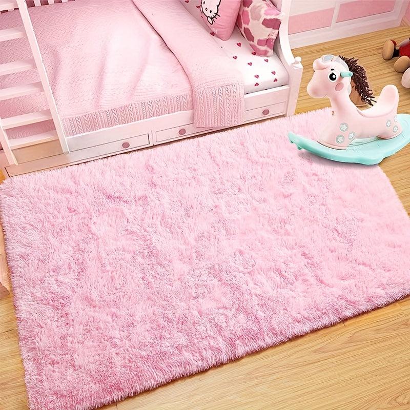 Pink Shaggy Rug Fluffy Throw Carpets Ultra Soft Plush Modern Indoor Fuzzy Rugs