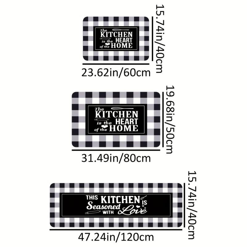 Anti Fatigue Kitchen Mat Anti Slip Absorbent Washable for Hallways