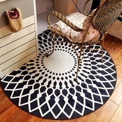 Vintage Boho Area Rug Stain Resistant Floral Living Room Bedroom Mat