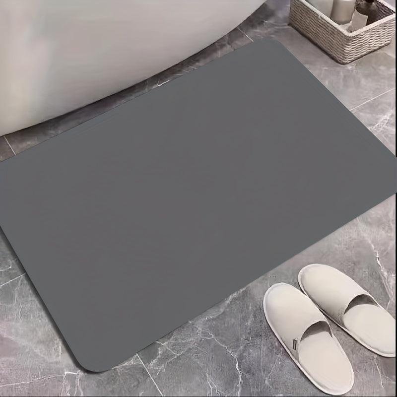 Solid Bath Rug Absorbent Non-slip Bath Mat Diatom Mud Material Shower Carpet