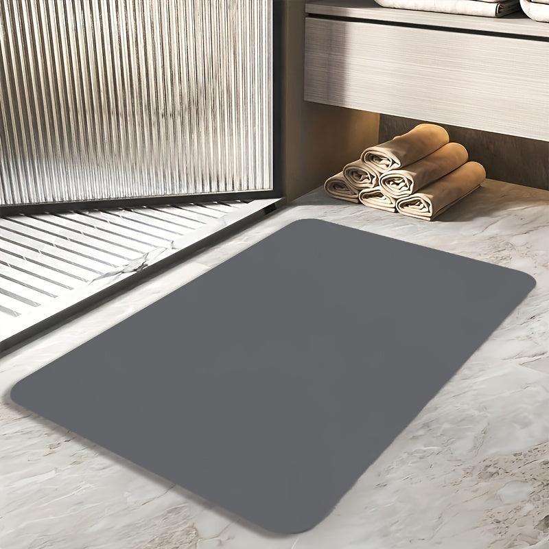 Solid Bath Rug Absorbent Non-slip Bath Mat Diatom Mud Material Shower Carpet