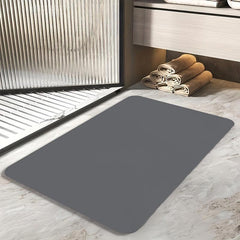 Solid Bath Rug Absorbent Non-slip Bath Mat Diatom Mud Material Shower Carpet