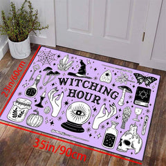Halloween Rug Witching Hour Magic Witch Decoration Washable