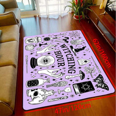 Halloween Rug Witching Hour Magic Witch Decoration Washable