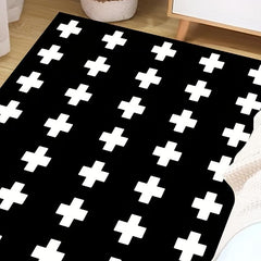 Geometric Pattern Area Rug Non-slip for Bedroom Living Room