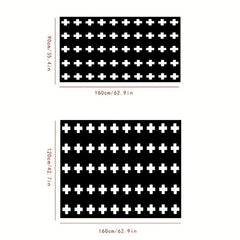 Geometric Pattern Area Rug Non-slip for Bedroom Living Room