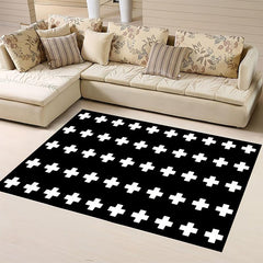 Geometric Pattern Area Rug Non-slip for Bedroom Living Room