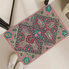 Vintage Bohemian Carpet Non Slip Exotic Ethnic for Entrance Bed Living Sofa
