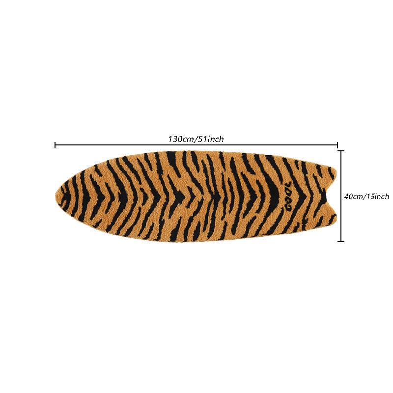 Skateboard Shaped Area Rug Non-slip Fluffy Carpet Home Decoration