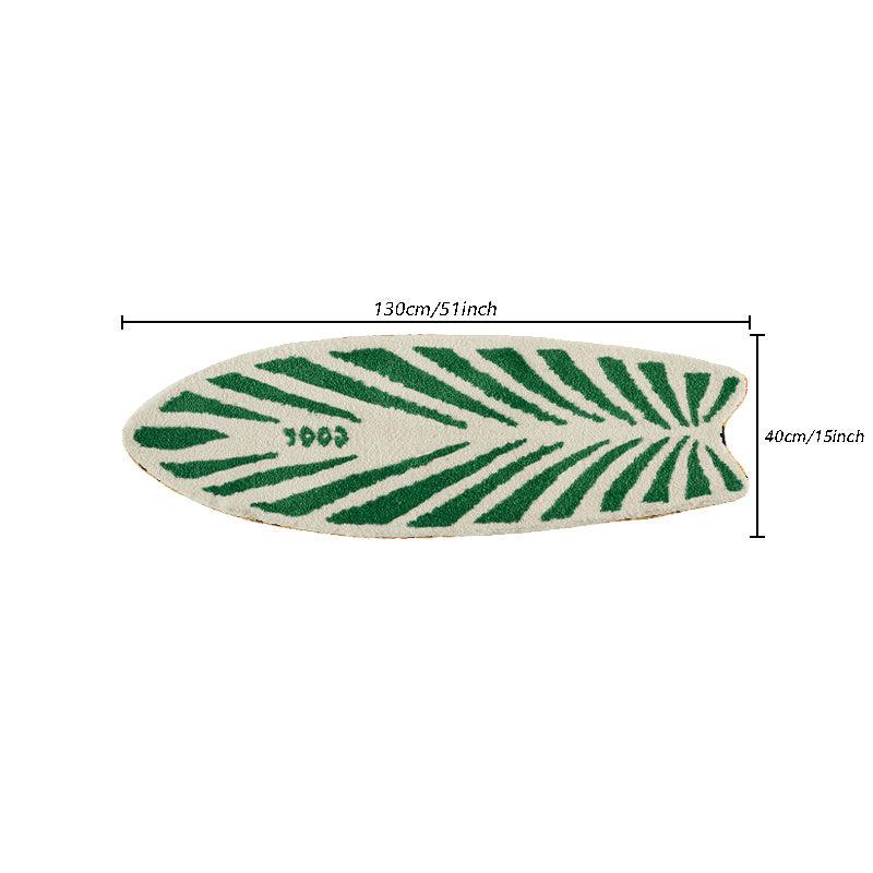 Skateboard Shaped Area Rug Non-slip Fluffy Carpet Home Decoration