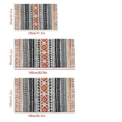 Boho Geometric Non Slip Rug for Living Room Area Mat
