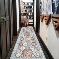 Vintage Boho 2'X10' Runner Rug, Non-Slip, Washable, Long Hallway, Kitchen Mat
