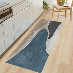 Soft Non Slip Geometric Shaggy Area Rug