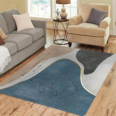 Soft Non Slip Geometric Shaggy Area Rug