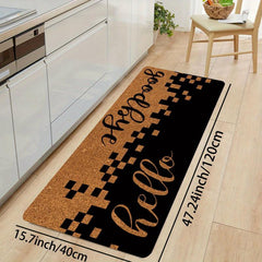 1 Pc Mosaic Square English Bathroom Carpet Kitchen Floor Mat
