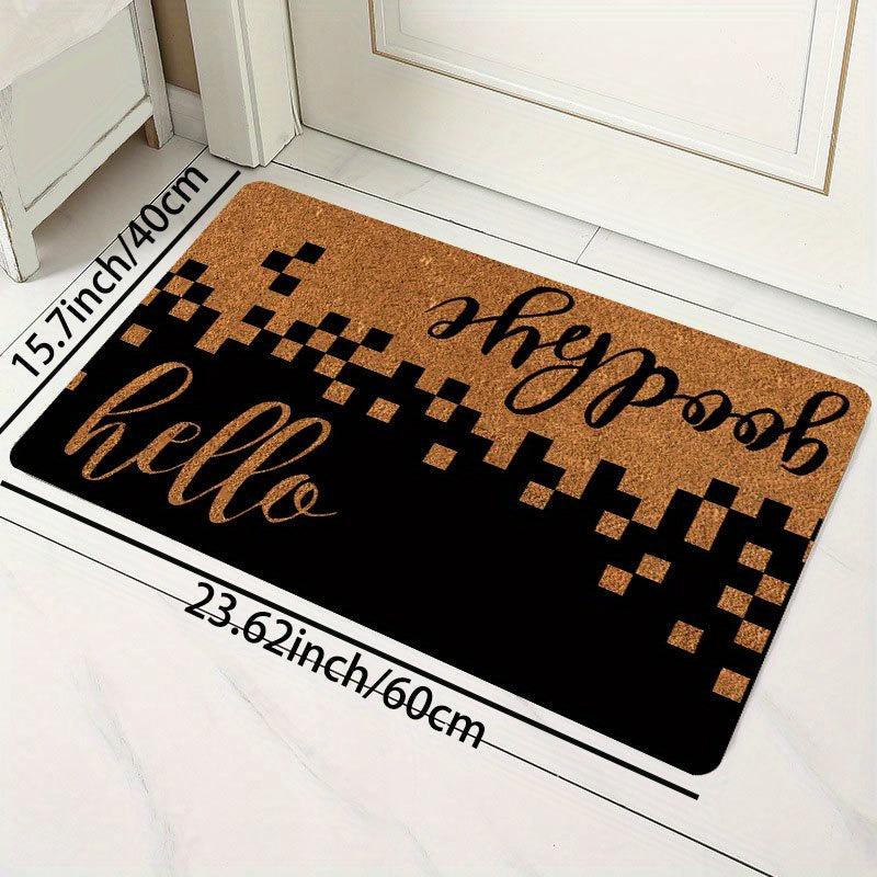 1 Pc Mosaic Square English Bathroom Carpet Kitchen Floor Mat