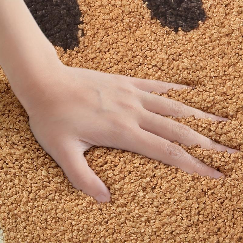 Cartoon Cat Bathroom Rug Absorbent Kitchen Floor Carpet