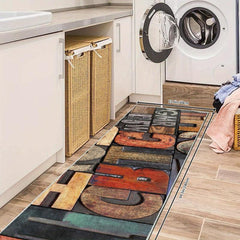 Non Slip Laundry Room Area Rug Oriental Kitchen Mat Soft Washable Stair