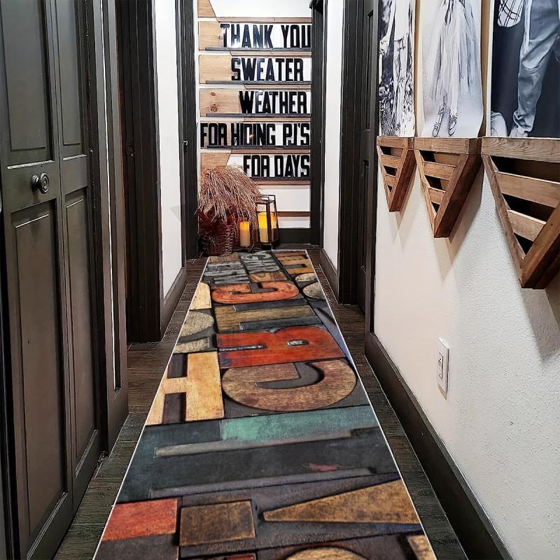 Non Slip Laundry Room Area Rug Oriental Kitchen Mat Soft Washable Stair