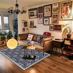 French Style Family Living Room Carpet Retro Ruyi Carpet Mat