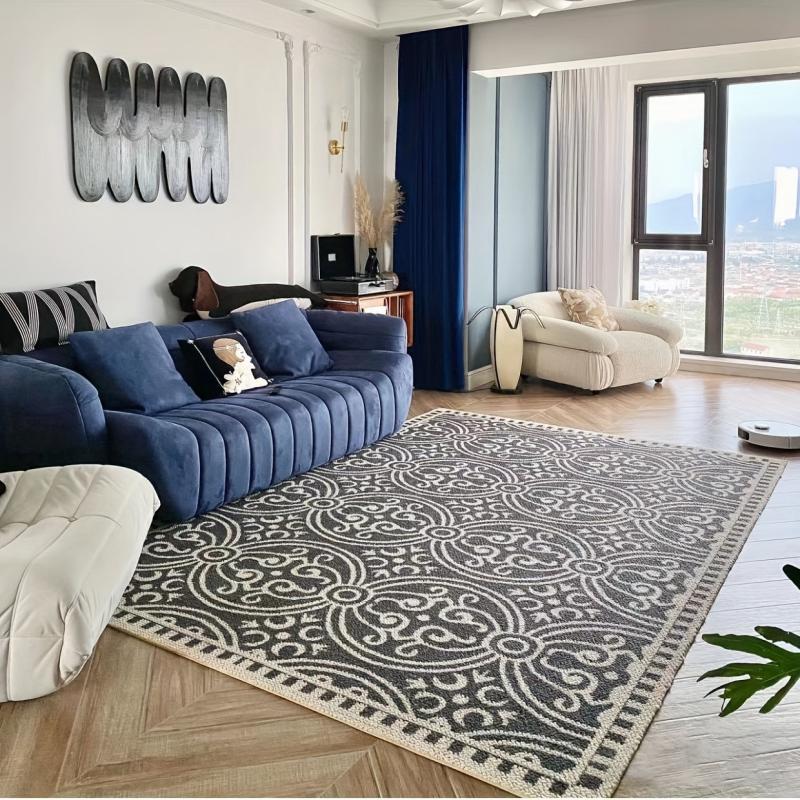 French Style Family Living Room Carpet Retro Ruyi Carpet Mat
