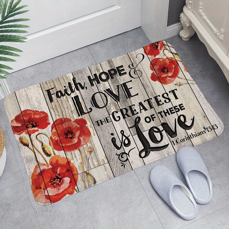 Durable Welcome Doormat Entrance Mat with Non-slip Backing