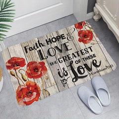 Durable Welcome Doormat Entrance Mat with Non-slip Backing