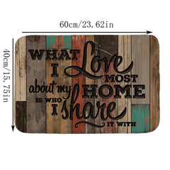 Durable Welcome Doormat Entrance Mat with Non-slip Backing