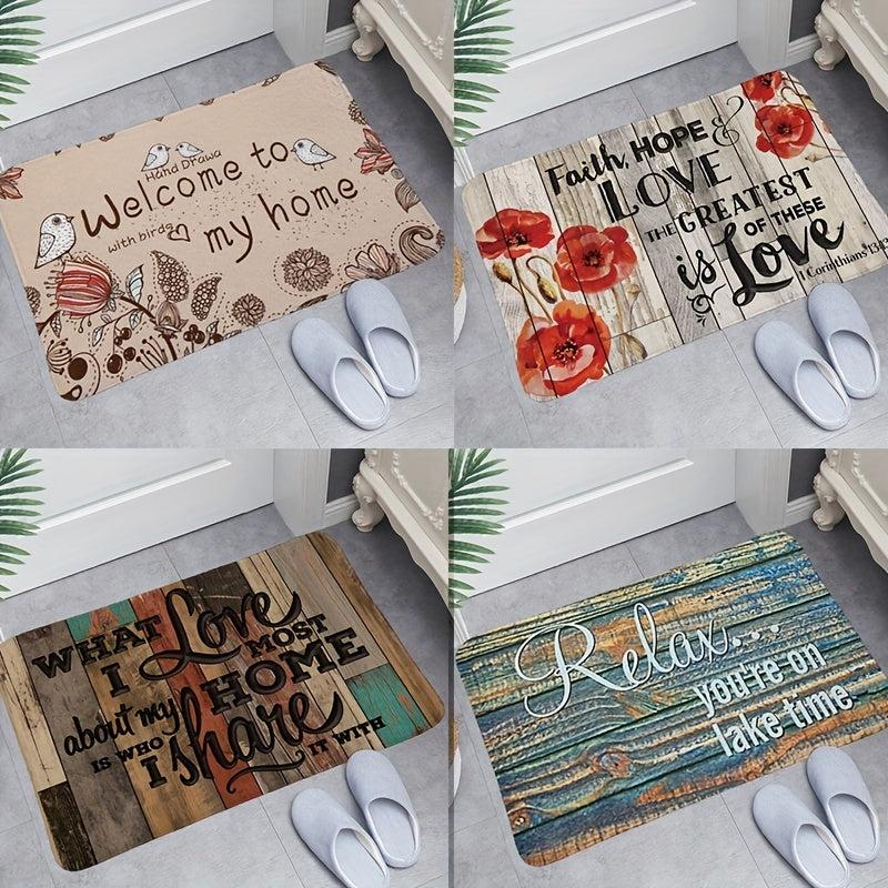 Durable Welcome Doormat Entrance Mat with Non-slip Backing