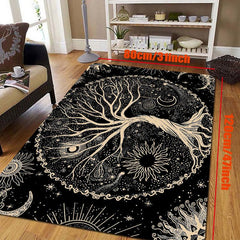 Tree Of Life Print Area Rug Carpet For Bedroom Galaxy Space Tapestry Carpet