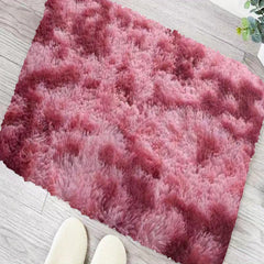 Soft Shaggy Rugs Fluffy Tie Dye Carpets