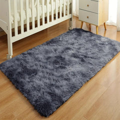 Soft Shaggy Rugs Fluffy Tie Dye Carpets