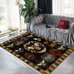Vintage Bee Pattern Carpet Area Rugs Soft Anti Skid Floor Mat
