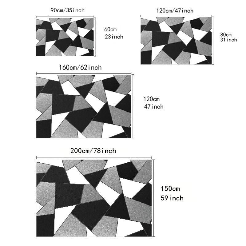 Modern Geometric Plaid Carpet Home Floor Mat