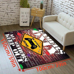 Soft Game Patterned Area Rug for Living Room and Bedroom