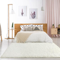 Soft Plush Fuzzy Rug: Washable Non Slip Living Room Bedroom Area Rug & Door Mat