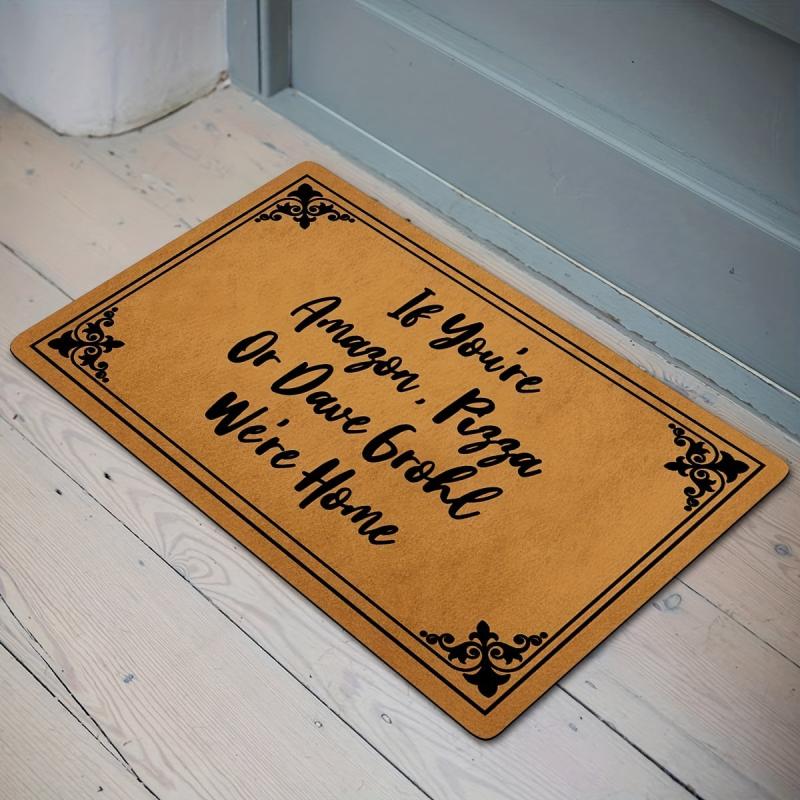 Pizza Or Dave Grohl We're Home Funny Doormat 59 X 39