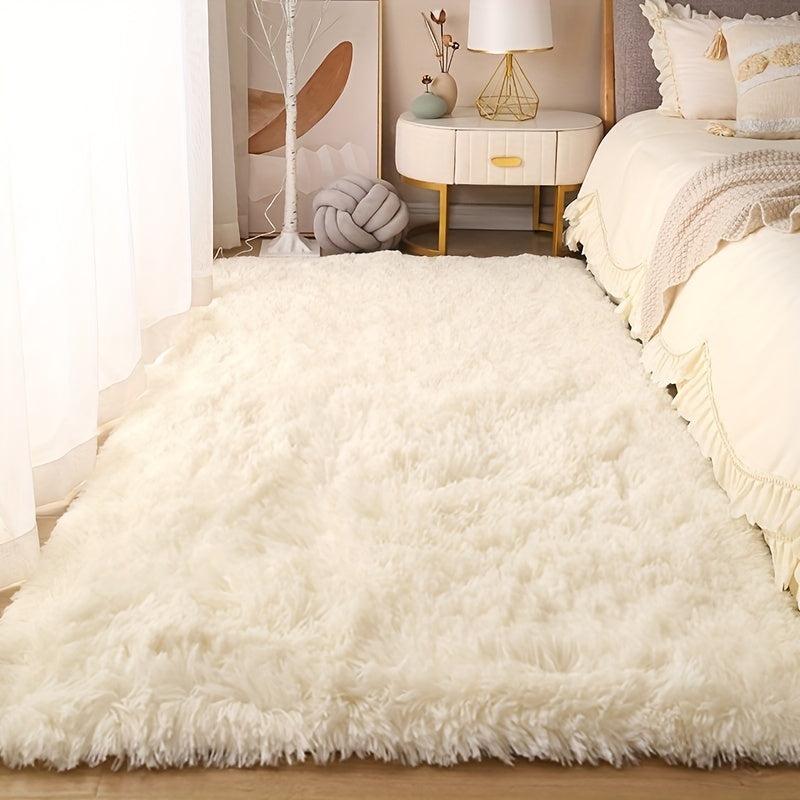 Soft Plush Area Rugs Non-slip Fuzzy Shag Plush Tie Dyed Living Room Carpet