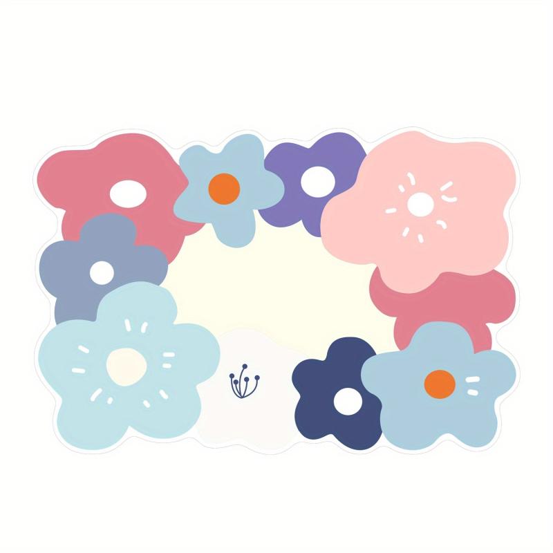Geometric Shaped Flower Rug Soft Living Room Carpet