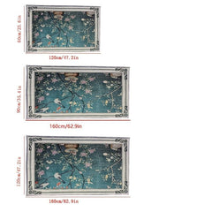 Retro Flower Patterned Non-slip Carpet 23.6x47.2in