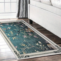 Retro Flower Patterned Non-slip Carpet 23.6x47.2in