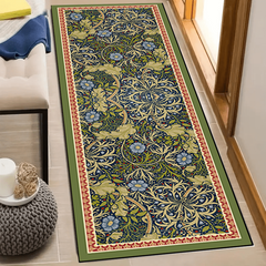 Vintage Floral Memory Foam Kitchen Rug Soft Anti Fatigue Mat