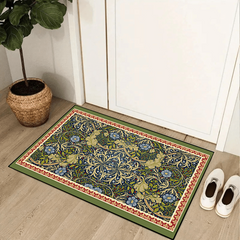 Vintage Floral Memory Foam Kitchen Rug Soft Anti Fatigue Mat