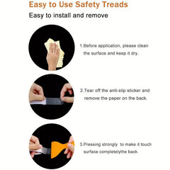 24PCS Non Slip Safety Bathtub Strips Anti Slip Tape Stair Floor Self